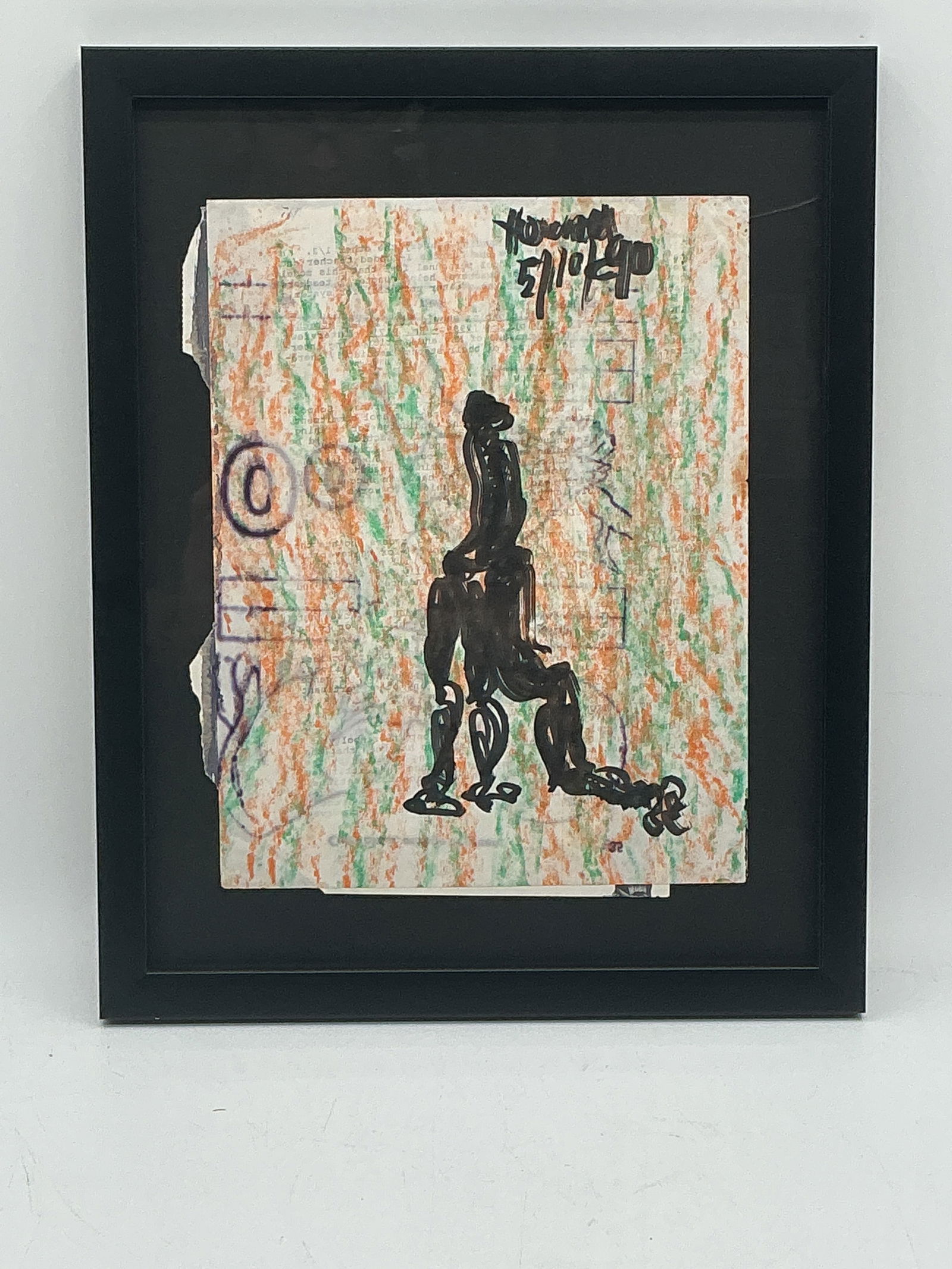 Purvis Young, The Oracle w/ COA: Medium: Mixed Media On PaperDate: 1990Edition: OriginalSize: 11.12 x 9 inchesAdditional Details: Original drawing on paper. Hand signed and dated by Purvis Young. Sheet size: