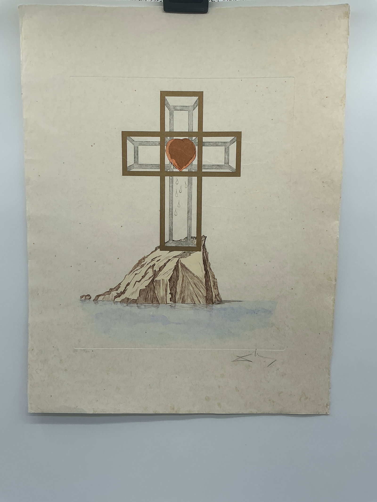 After Salvador Dali Lithograph: Description: Reproduction of the original Dali oil painting. Facsimile signedMedium: LithographDimensions H 29in x L 22.5in