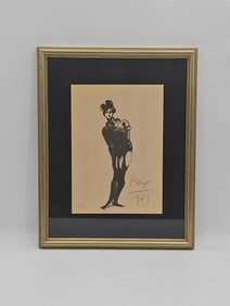 "The Mime" by Peter Max (German/American, b.1937) Lithograph