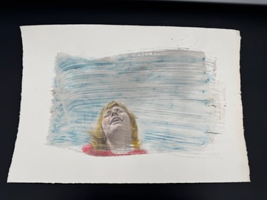 Mixed Media Portrait of a Woman