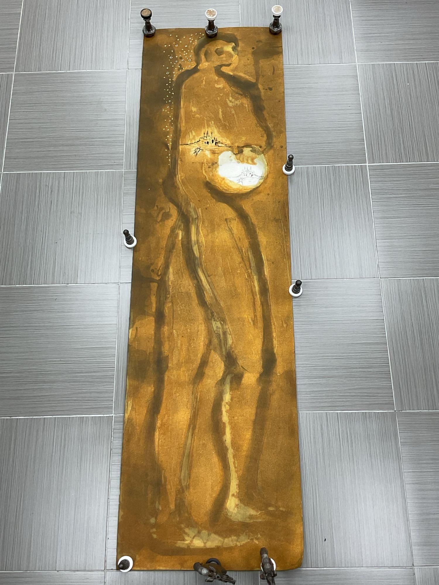 Enzo Cucchi (Italian, b.1949) Etching: Limited edition etching by Italian artist Enzo Cucchi produced in Rome in 1989. From an edition of 60 copies and 5 artists proofs, signed by the artist bottom right. Medium: etch