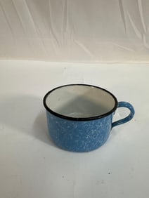Antique Small blue mottled cup - white inside - Box 2 - Photo 8