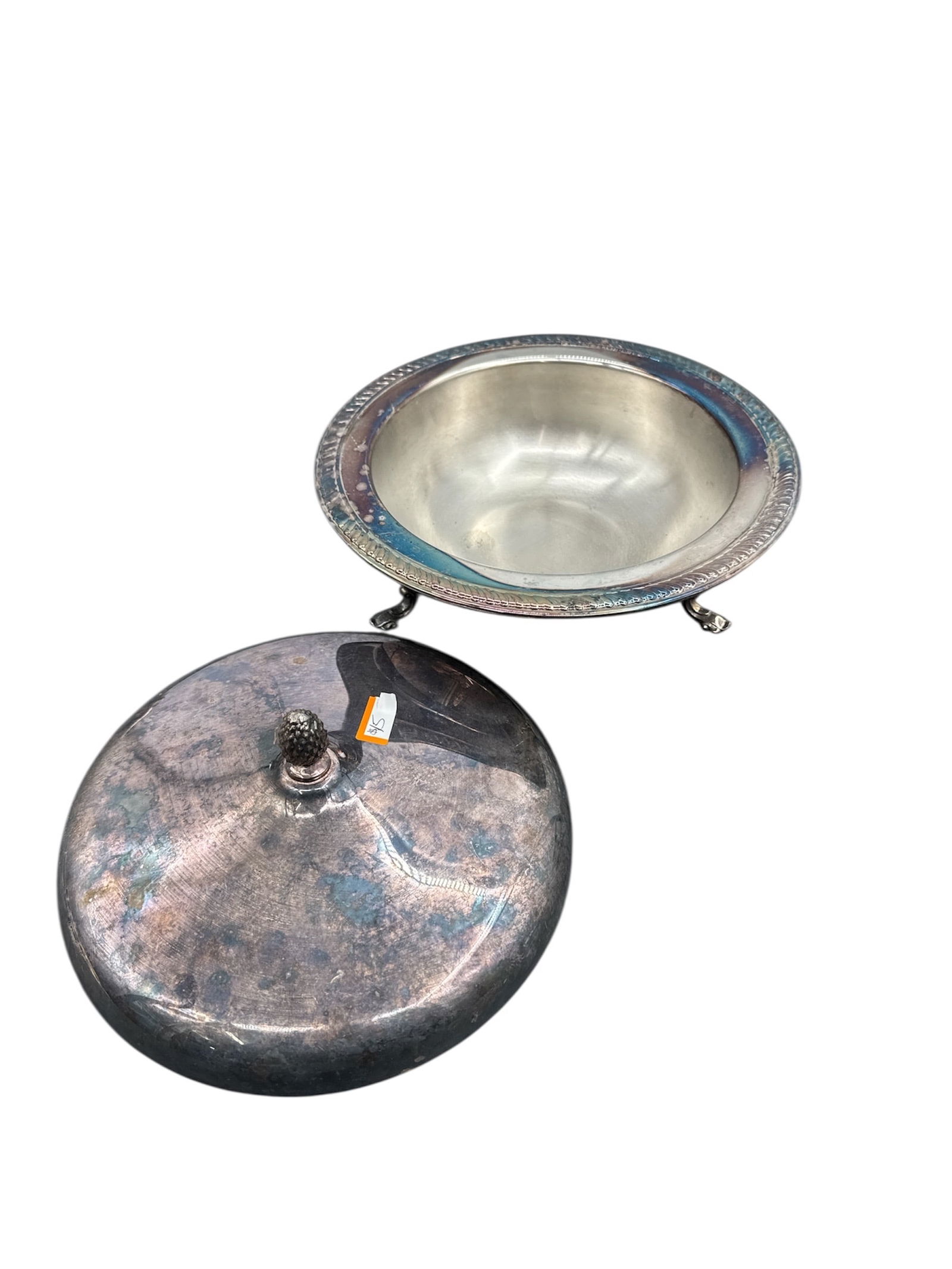 Silver Plated Covered Butter Dish - 2