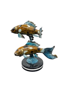 Bronze Koi Fish Sculpture