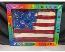 RARE Peter Max (German/American, b.1937) Mixed Media