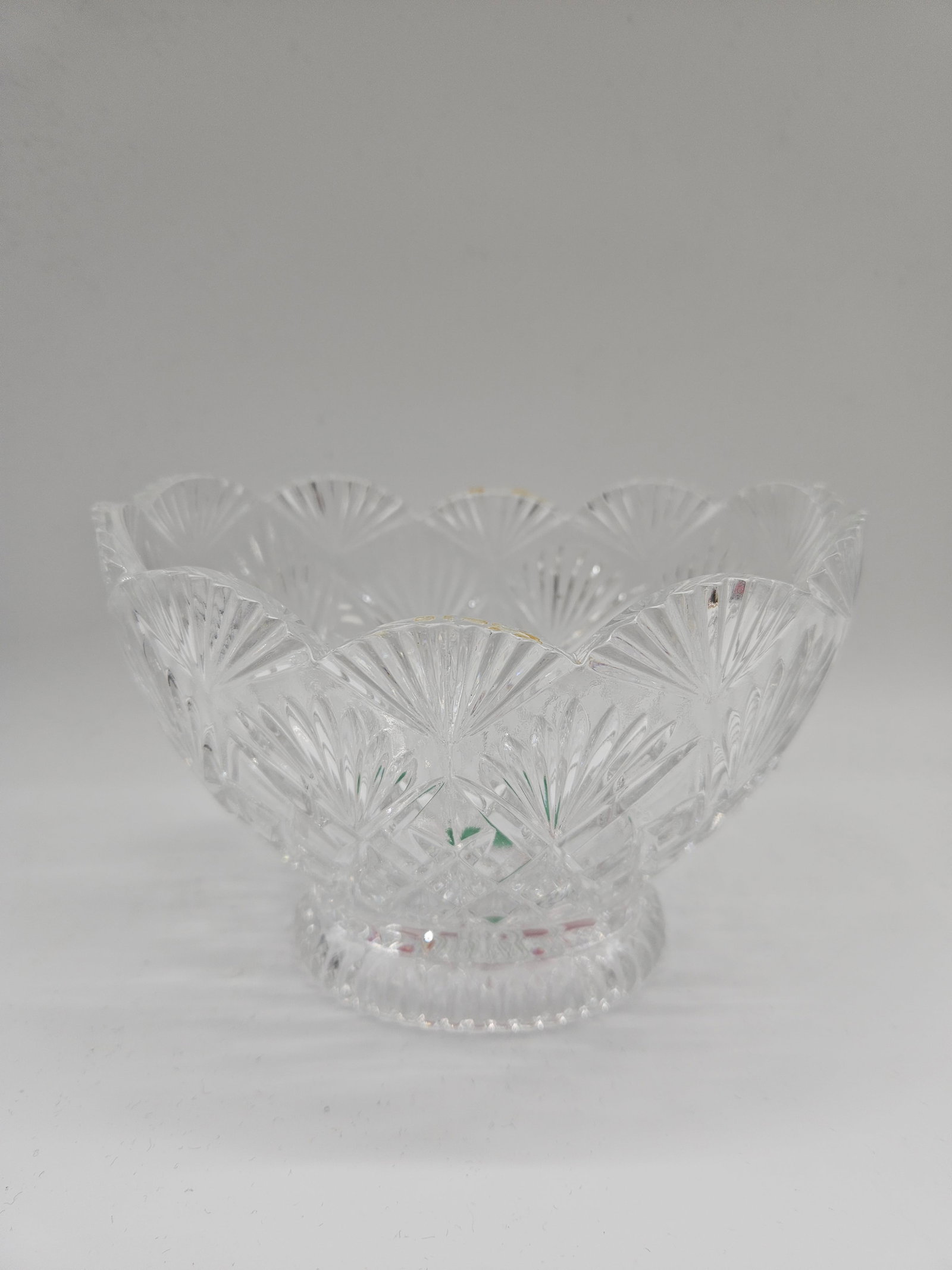 Cut Crystal Compote Bowl (1 of 6)