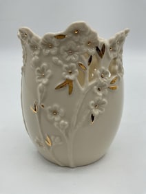 Lenox Cherry Blossom Vase with Gilded Accents