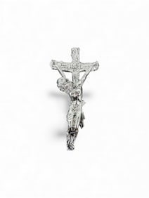 Italian Gift Laminato in Argento Crucifix Silver Overlay Made in Italy