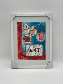 E.N.T. Anatomy Collage by Daniel Garcia (Cuban/American) Mixed Media