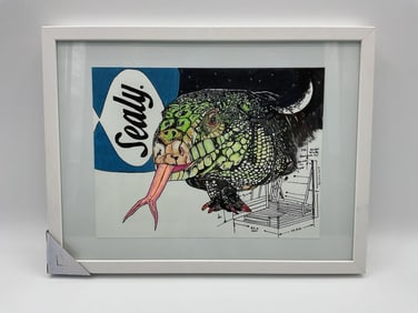 Sealy Lizard by Daniel Garcia (Cuban/American) Mixed Media
