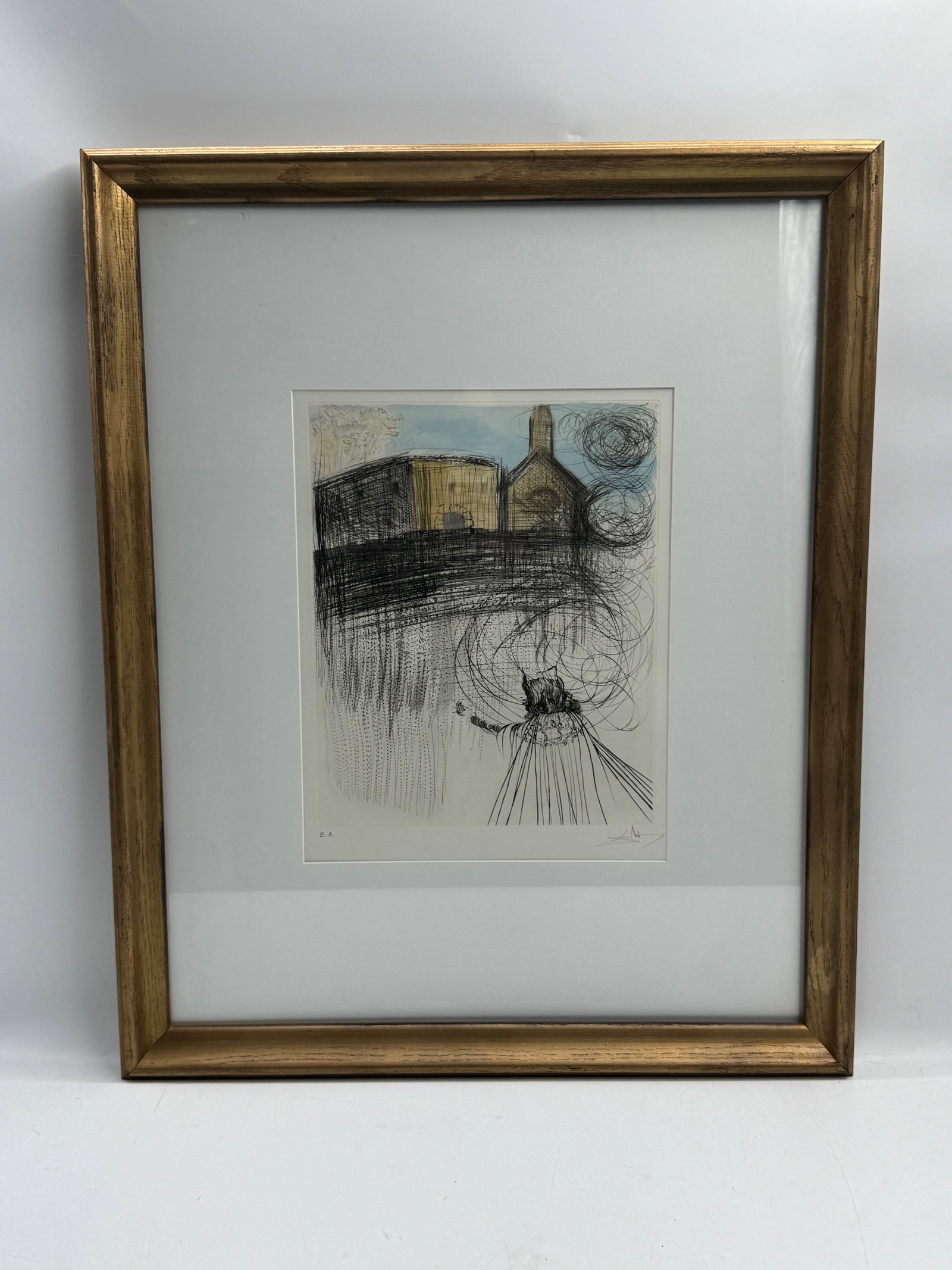 "The Glory that was Spains" by Salvador Dali (Spain, 1904-1989) Etching: Description: Titled "The Glory that was Spain's" by Salvador Dali. Signed bottom right in pencil and labeled E.A. for artist proof bottom left. Medium: