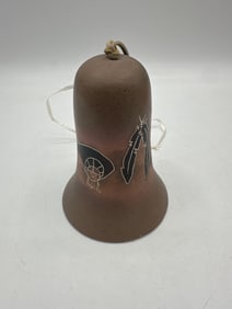 Hozoni Pottery Bell Hand Painted by Native American Artists