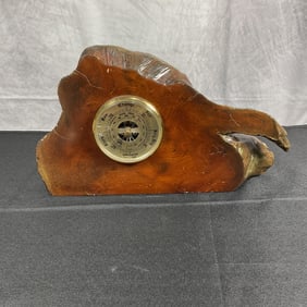 Wooden barometer, H6in L11in W2in approx