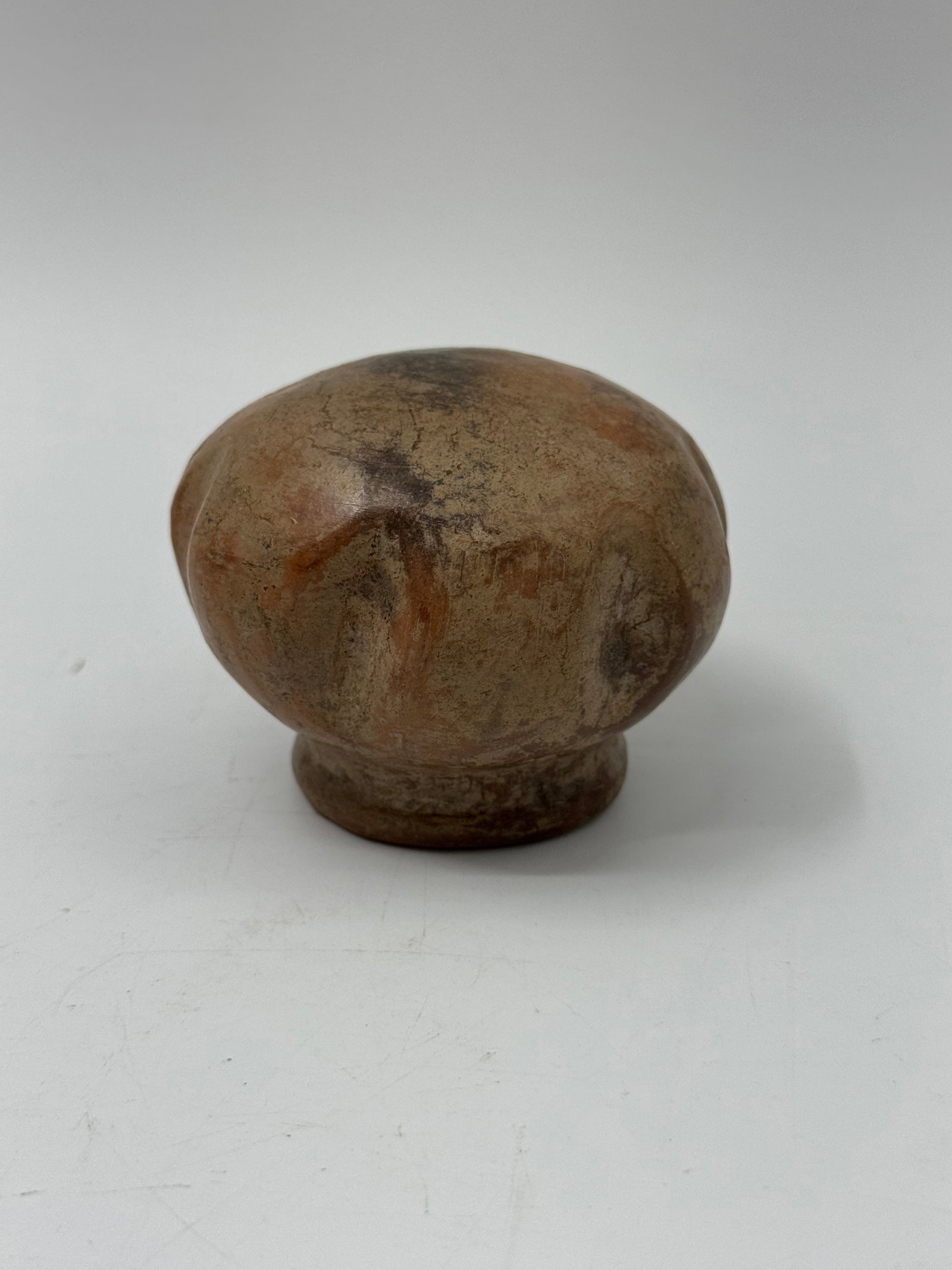 Pre-Columbian ceramic human head fragment (1 of 3)