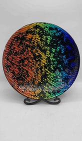 Rainbow Iridescent Decorative Plate