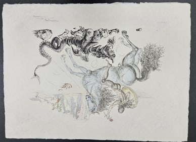 "Saint Georges et le Dragon (Saint George & Dragon)" by Salvador Dalí (Spain, 1904-1989) Hand Water