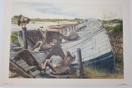 "Pelicans Roost" by Keith Martin Johns173/950