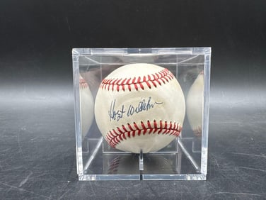 Autographed Baseball by Hoyt Wilhelm