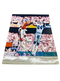 Everson Walls Signed Dallas Cowboys Action Photograph