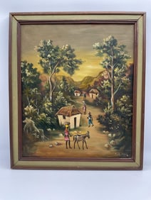 Village Pathway Scene by Fritz Pierre