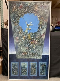 "Mirando al Cielo" by Marcelo Tejada (Ecuador, b.1952) Oil on Canvas