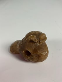 Pre-Columbian Carved Stone Amulet – Zoomorphic or Anthropomorphic Form