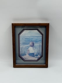 Clifford, Boy at the Beach, Framed Print