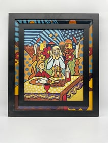 Shabbat Dinner Scene by Ruth Porat