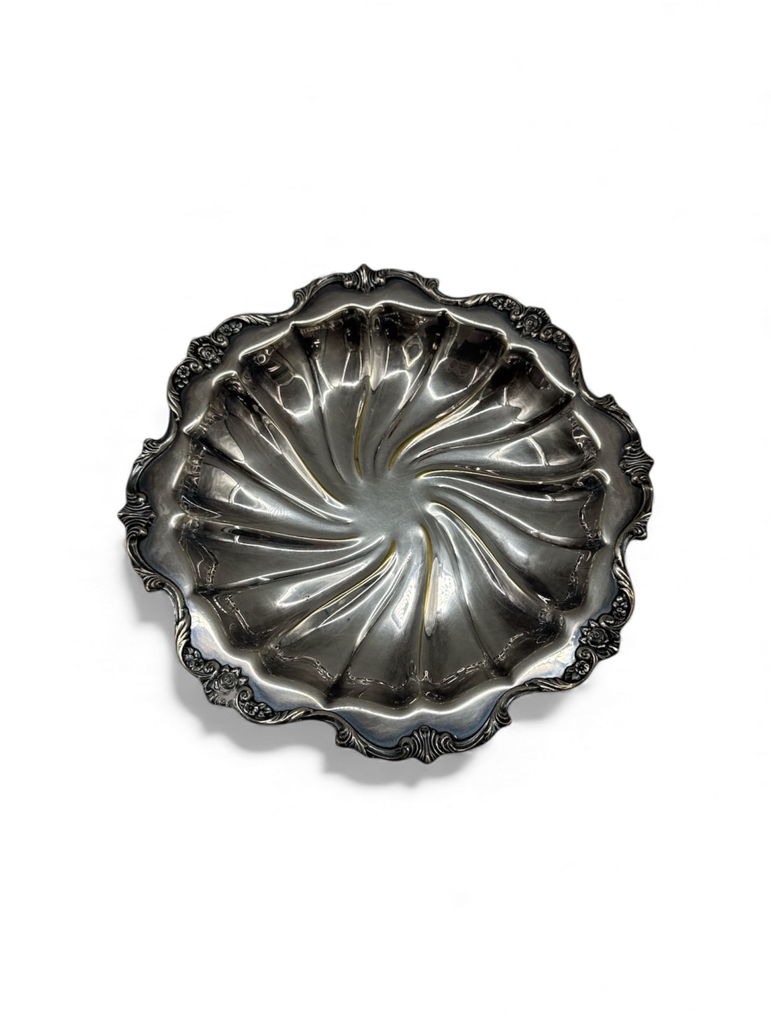 Wallace Royal Rose Silver Plated Bowl (1 of 3)