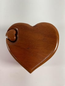 "Heart-Shaped Wooden Puzzle Box" Richard Rothbard