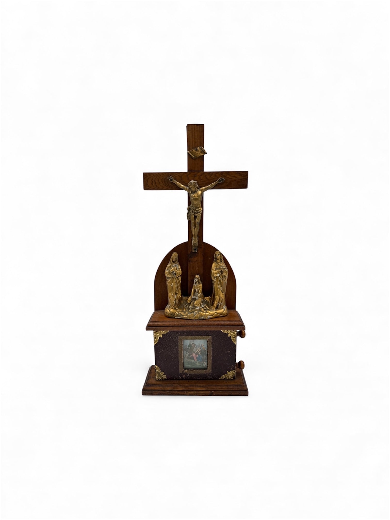 Religious Crucifix Tabletop Shrine (1 of 4)