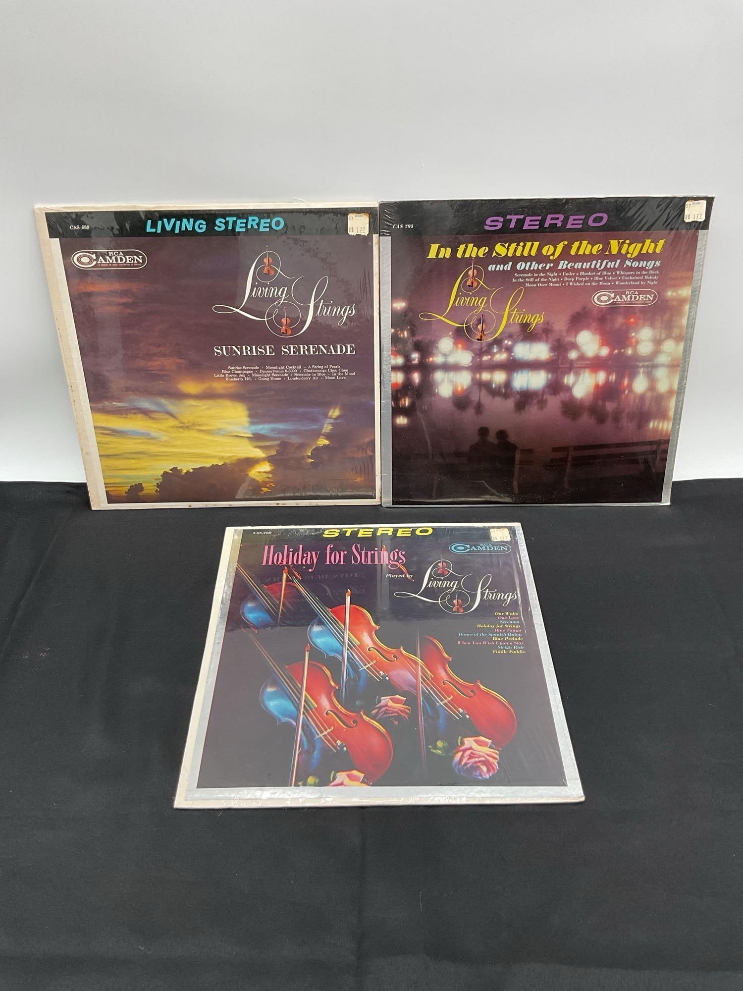 Lot of 3 Sealed Living Strings RCA Camden LP Records (1 of 3)