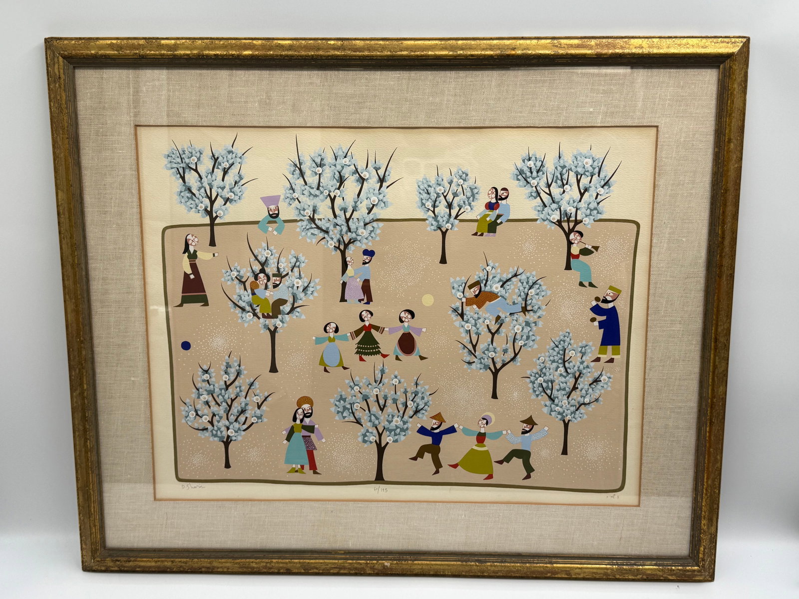 "Orchard of Lovers" by David Sharir (Israel, b.1938) Serigraph (1 of 7)