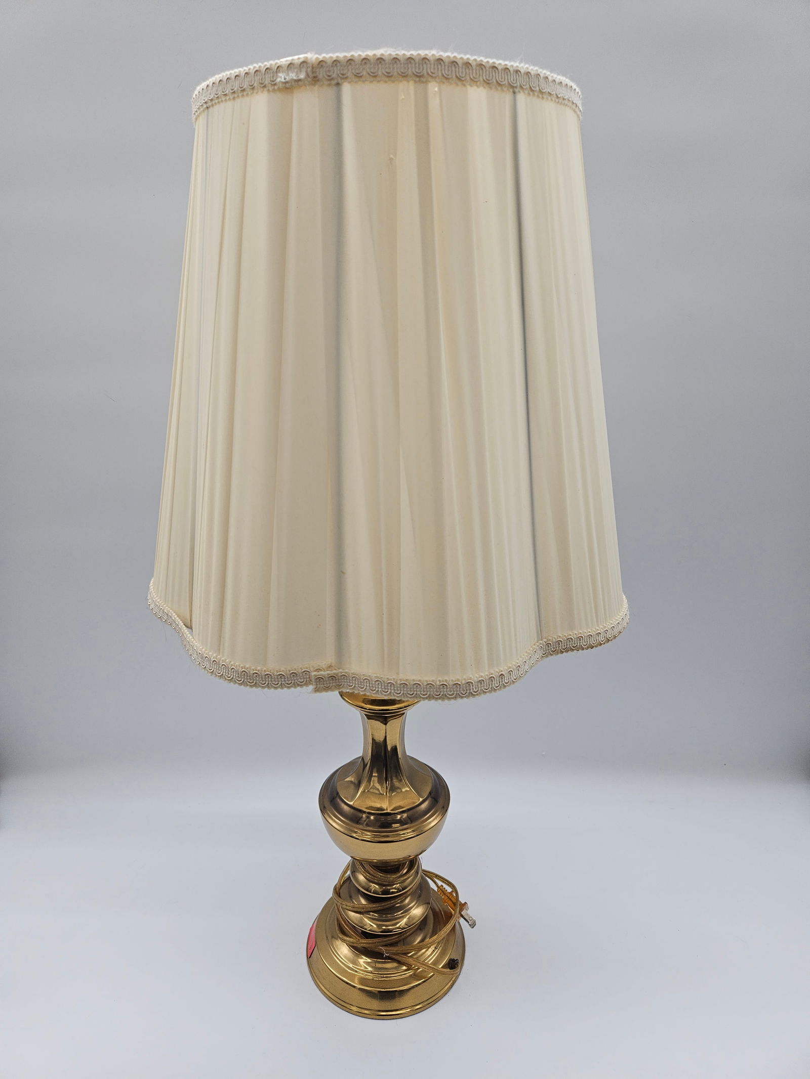 Brass Table Lamp with Shade - 2