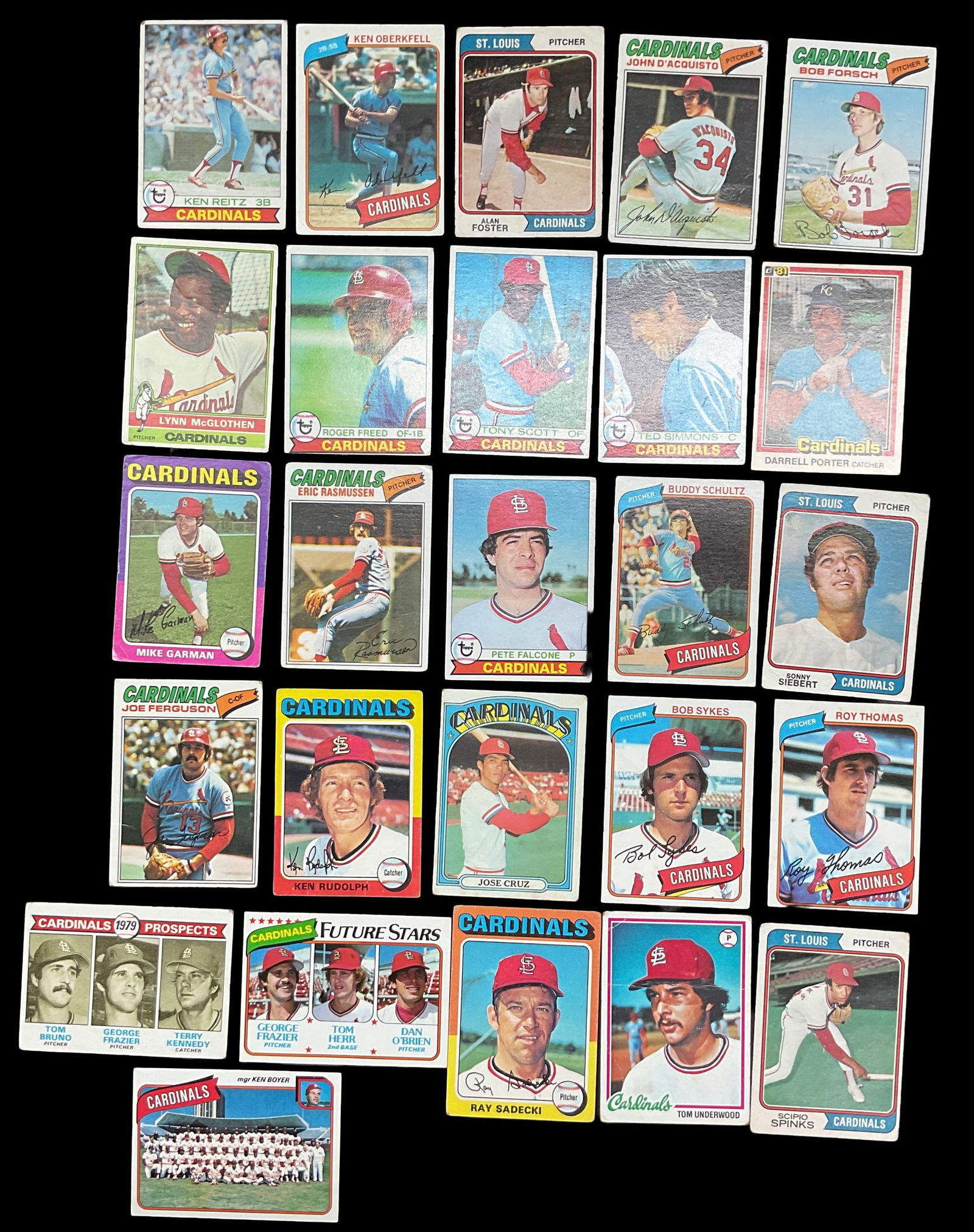 St. Louis Cardinals Baseball Card Lot (1 of 2)