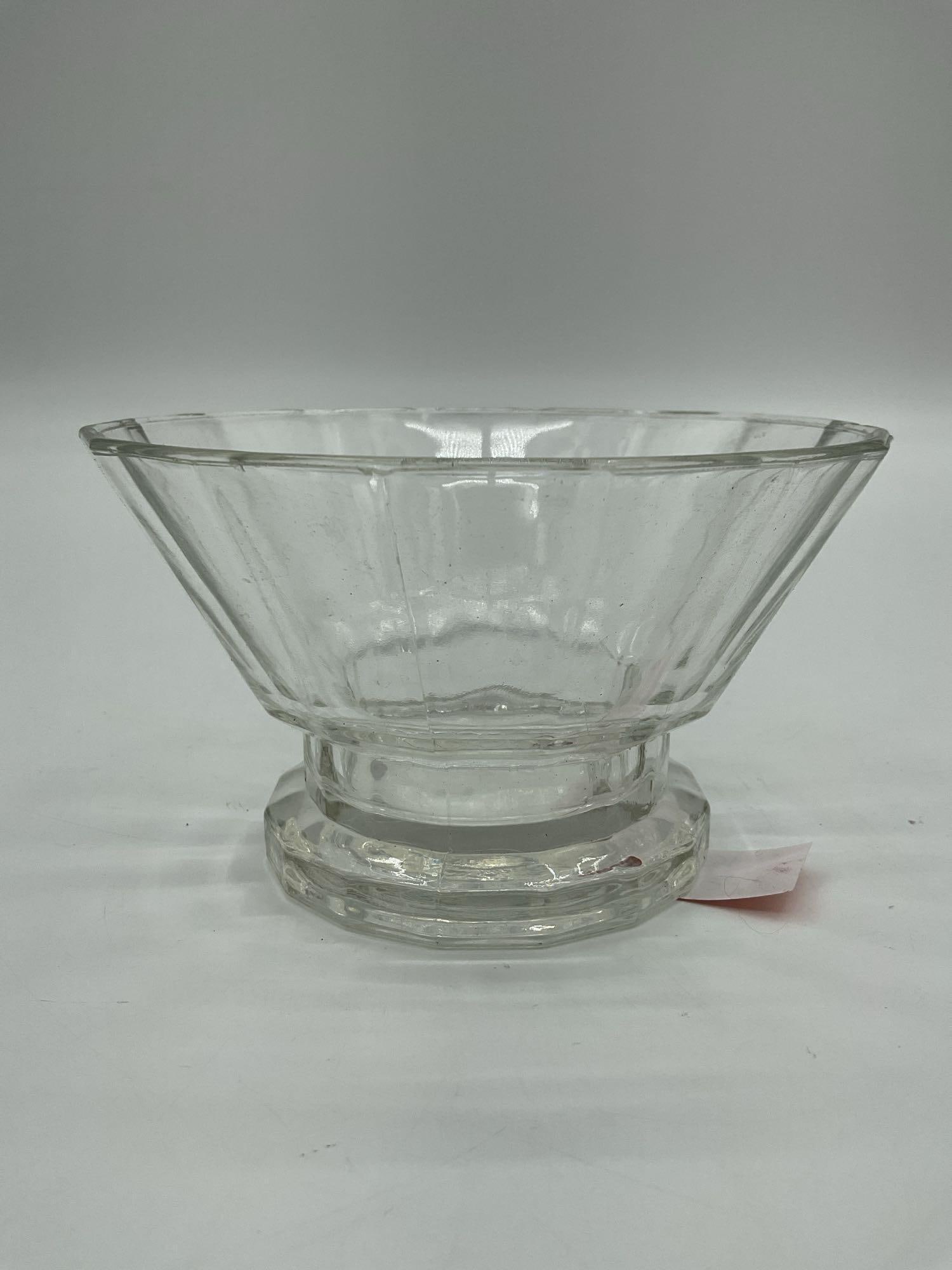 Vintage Clear Pressed Glass Dessert Dish (1 of 3)
