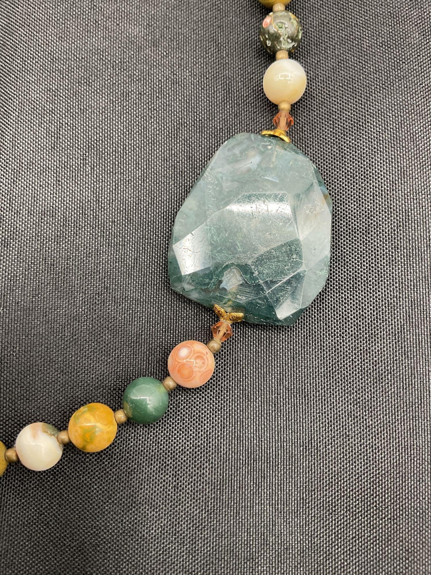 Dragon Jasper Beaded Necklace - 4