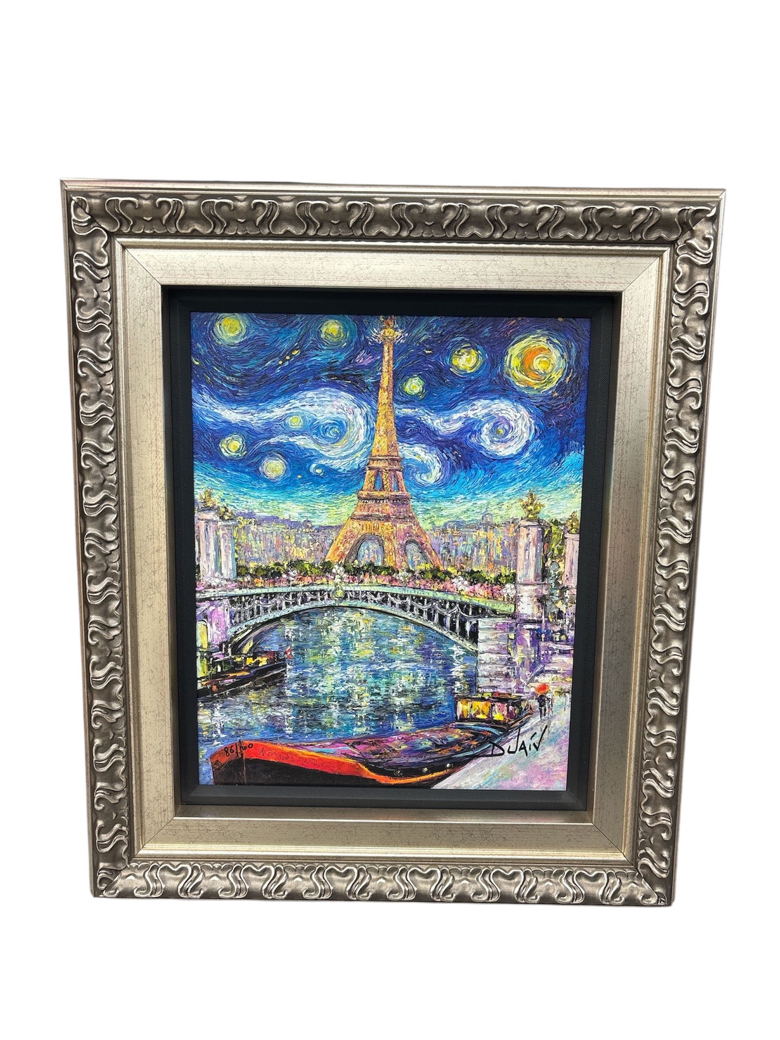 Duaiv's "Starry Night" – A Hand-Embellished Giclée on Canvas (1 of 5)