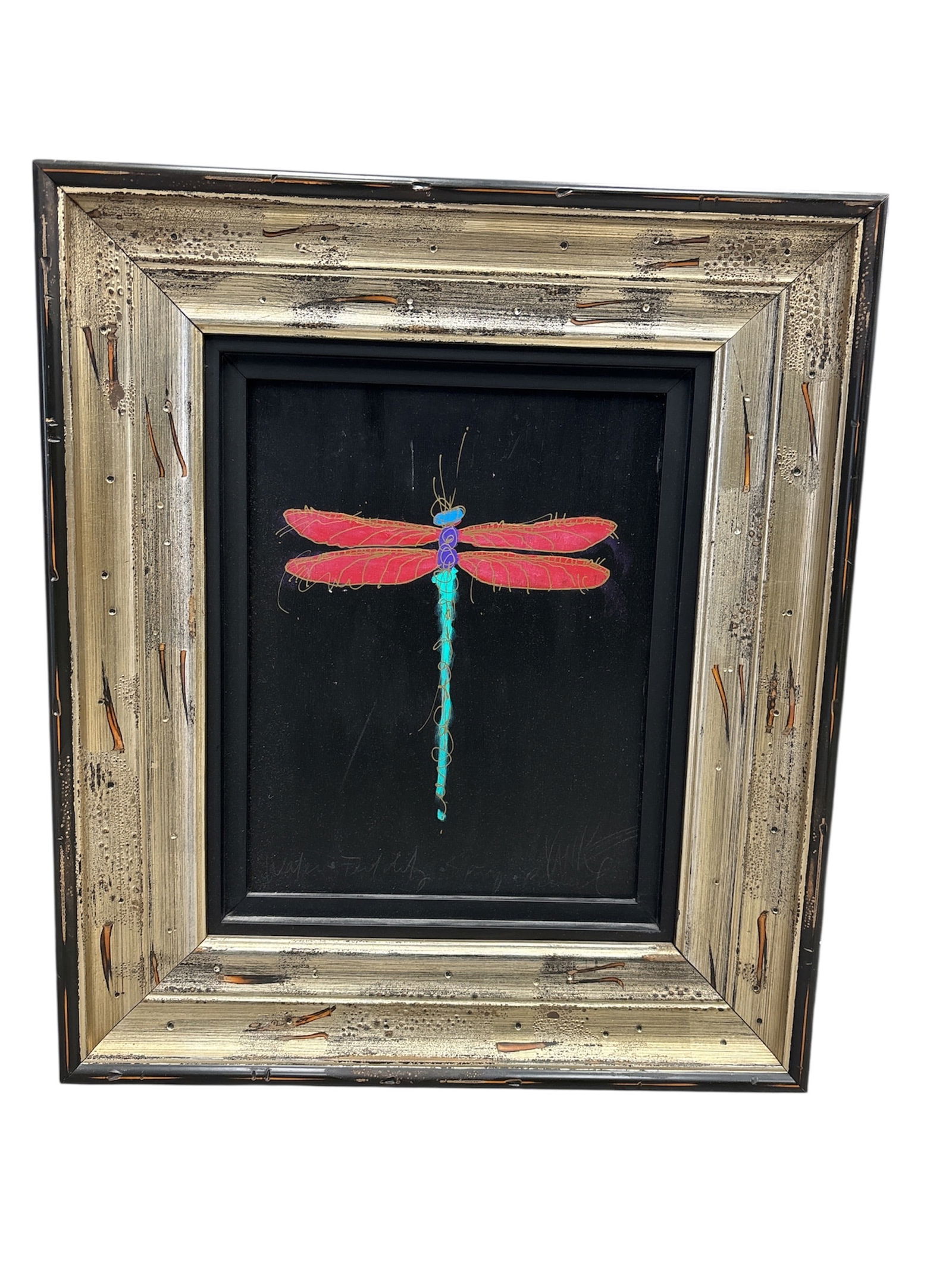 "Dragonfly black" by Tim Yanke (American, b.1962) Mixed Media (1 of 3)