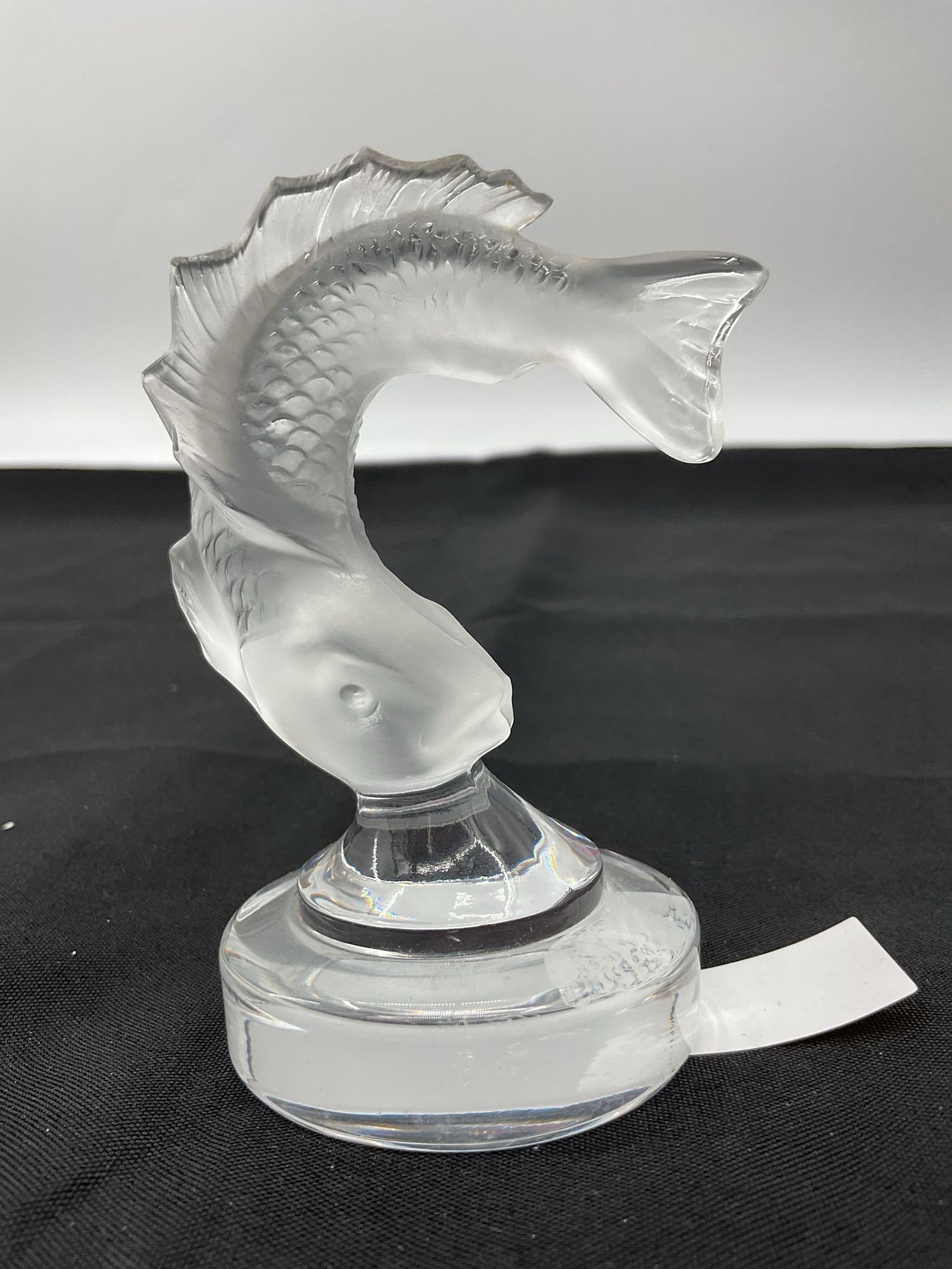 Lalique Crystal Fish Sculpture (1 of 3)