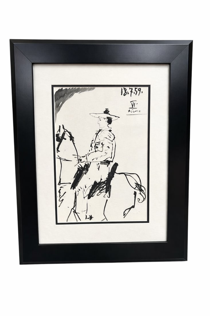 Pablo Picasso (After) | "Cavalier on Horseback VII" (Toros y Toreros Series), 1961, Framed (1 of 4)