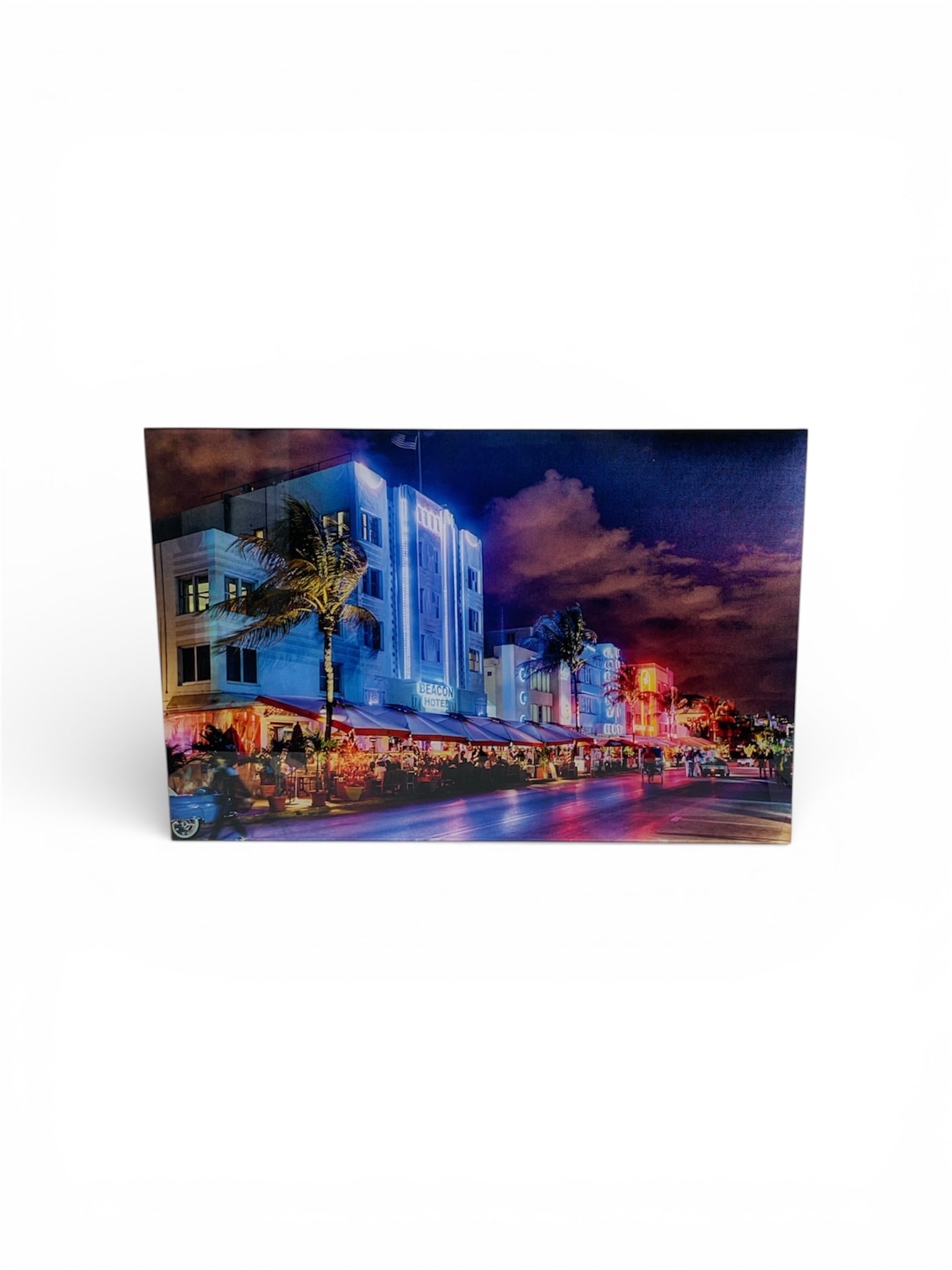 Sam Dobrow Miami Beach Ocean Drive Night Scene Giclée (1 of 3)