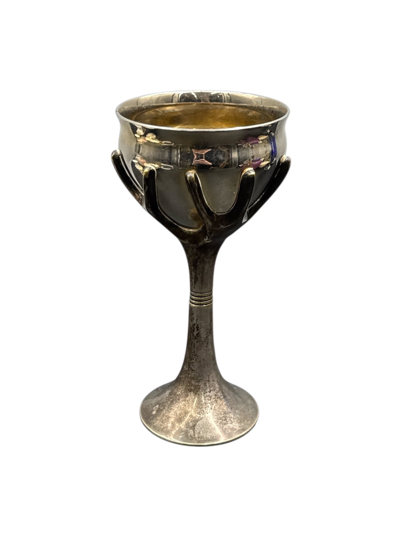 Rosenthal Arts and Crafts Style Silver Plate Goblet (1 of 4)
