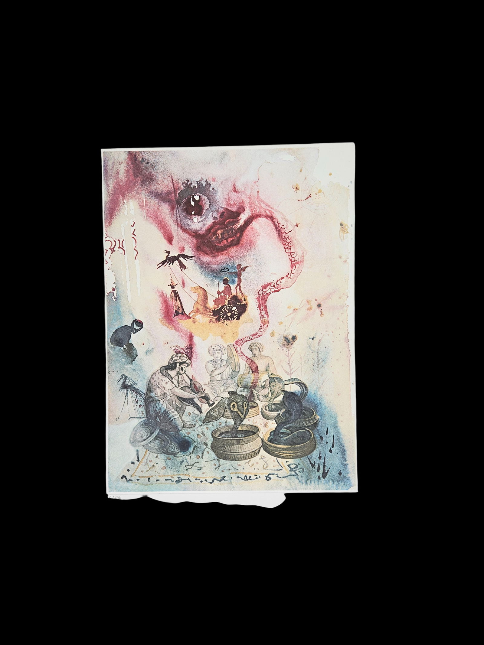 Les Enchanteurs des Serpents by Salvador Dali (Spain,1904-1989) w/ Docs (1 of 17)