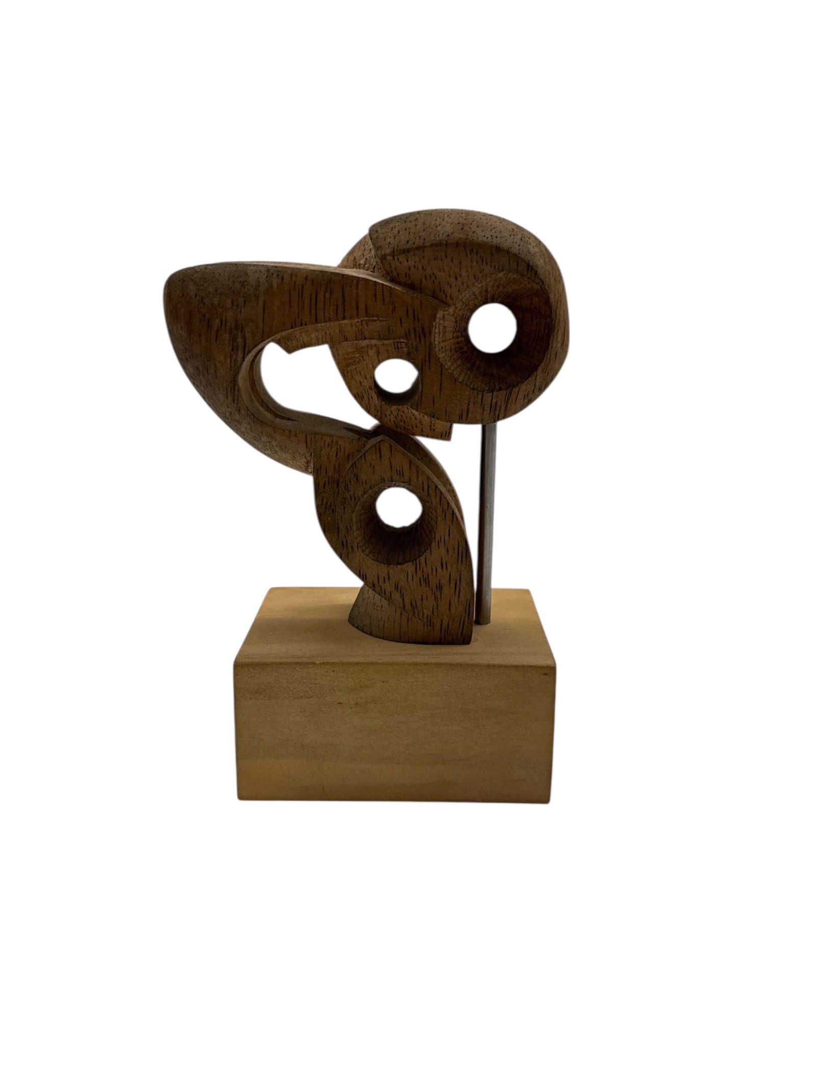 Abstract Carved Wood Sculpture by Milton Estrella Gavidia (1 of 4)