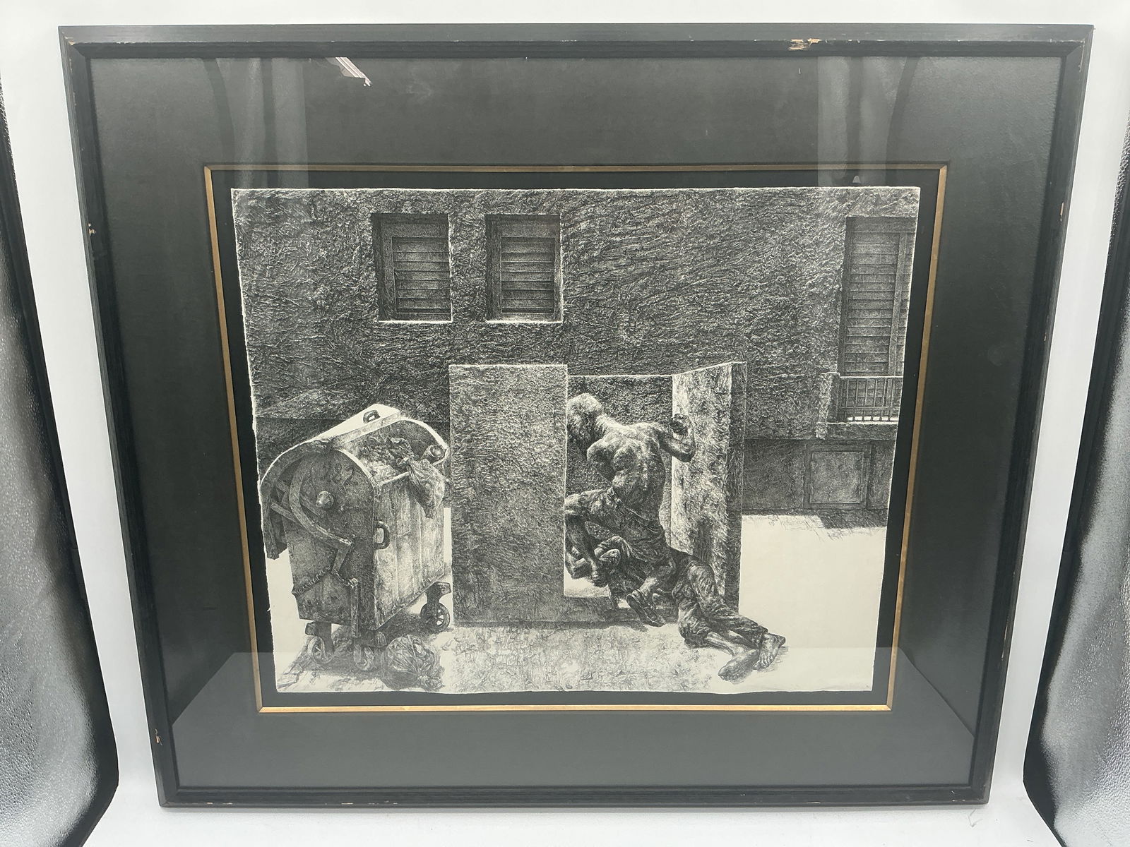 Josef Jackerson (Russian/Israeli, b.1936) Charcoal Drawing (1 of 3)