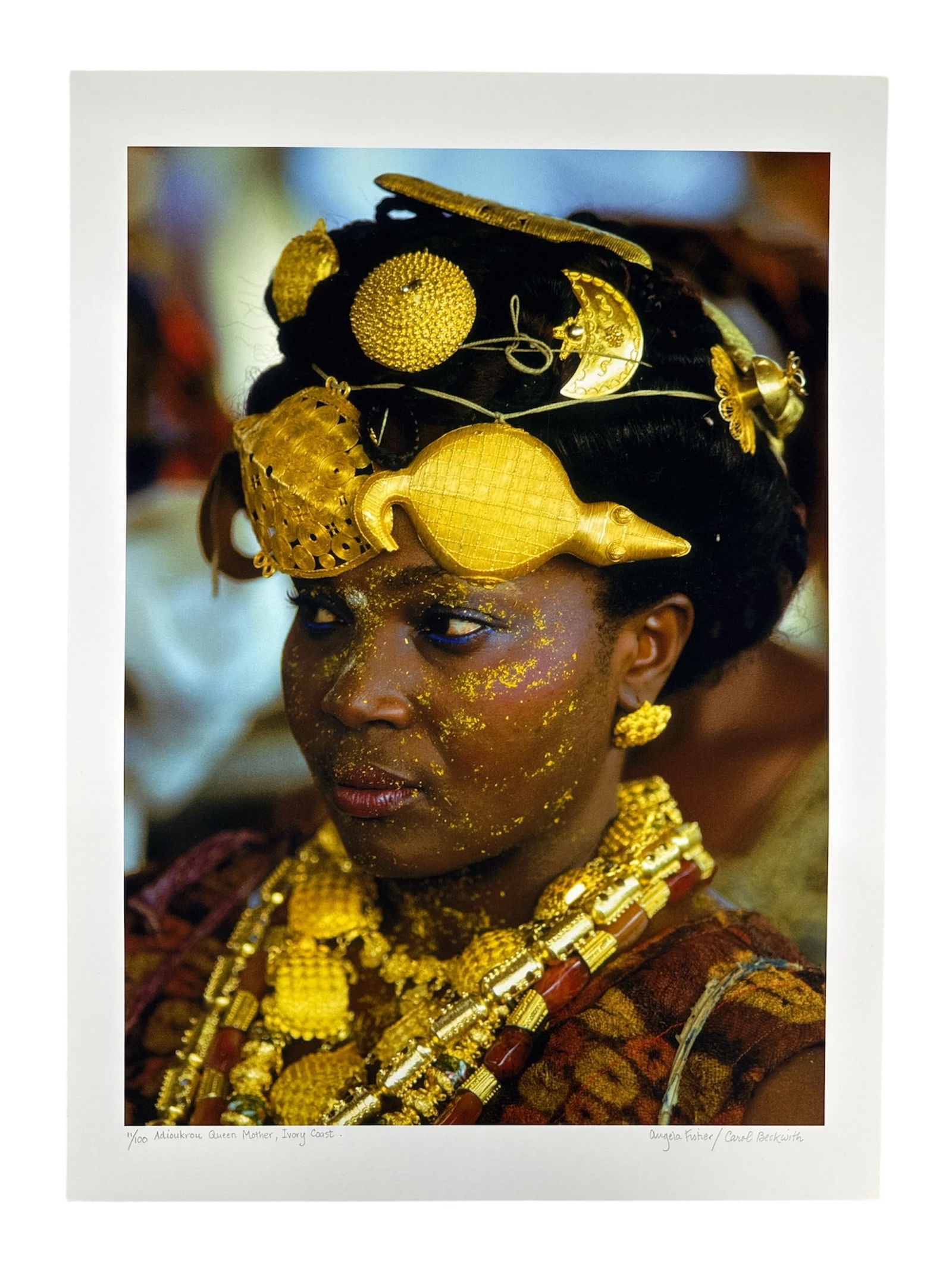 Adioukrou Queen Mother, Ivory Coast Photograph by Angela Fisher and Carol Beckwith (1 of 4)