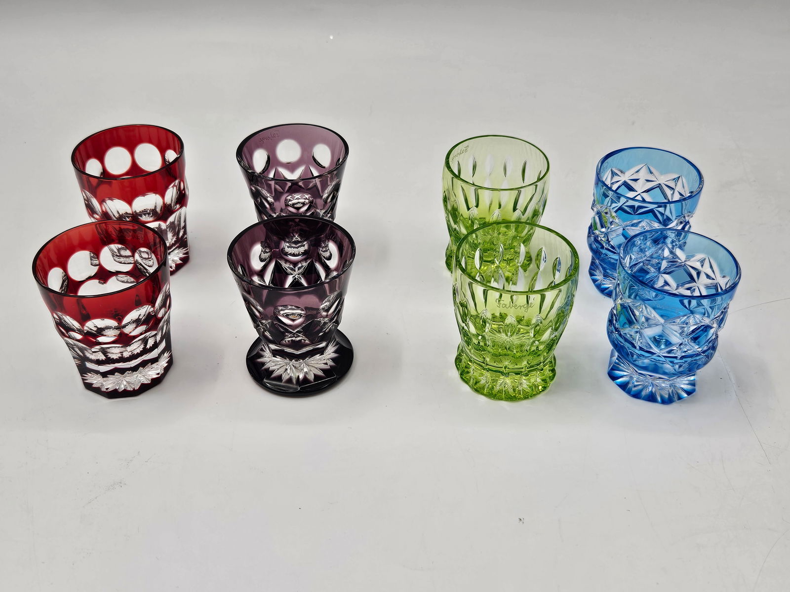 Fabergé Cut Crystal Shot Glasses, Set of 8 (1 of 4)