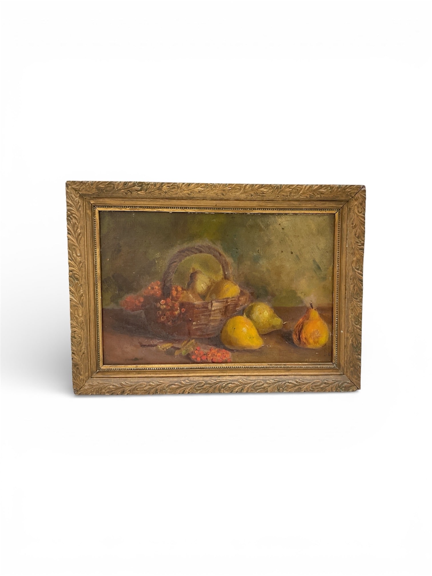 Fruit Still Life by Jacques-Emile Blanche (France, 1861-1942) Oil on Canvas (1 of 4)