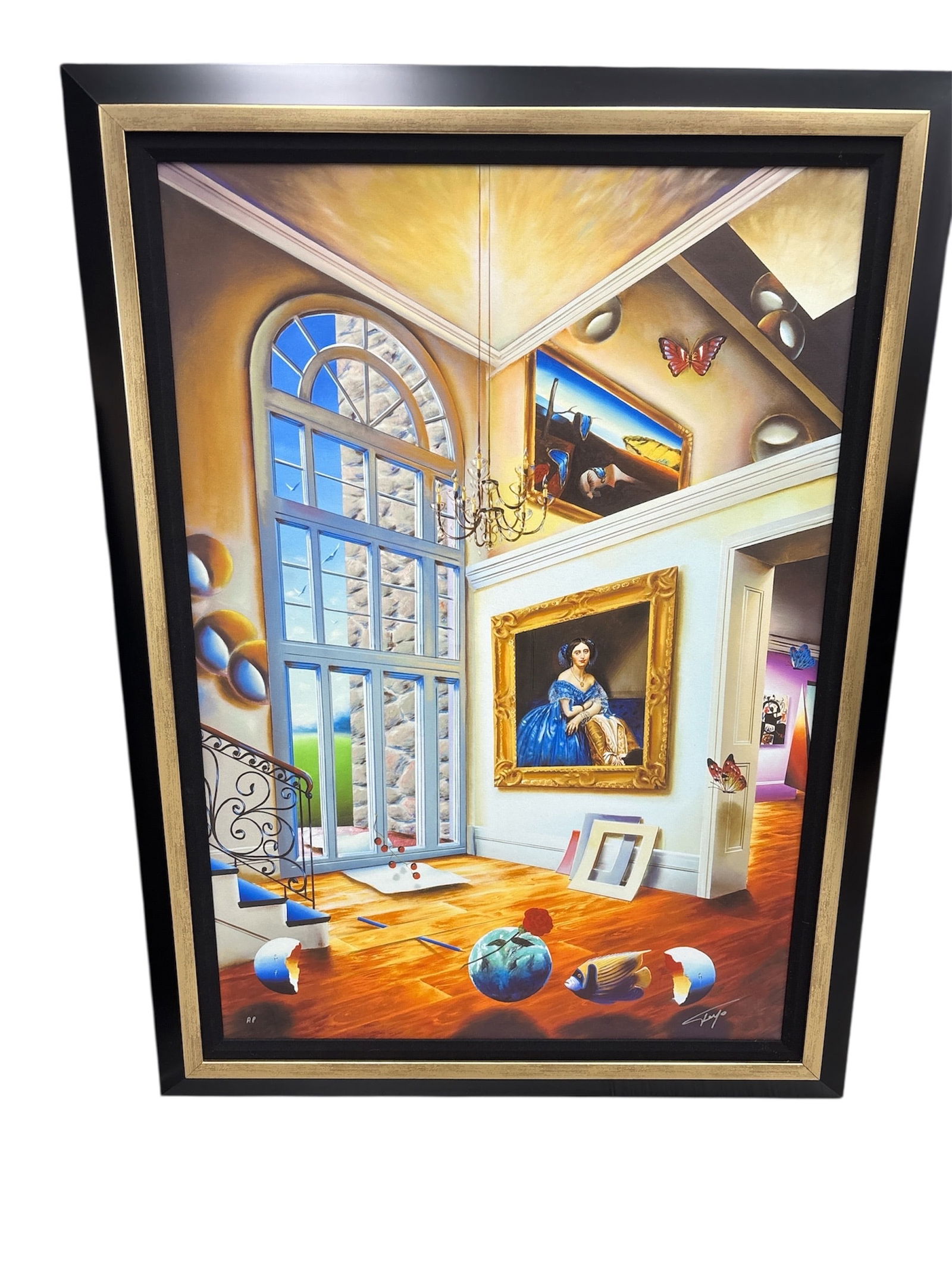 "Lavender Dreams" by Ferjo (Brazil, b.1946) Giclee: Description This is a stunning limited-edition giclée on canvas by the acclaimed Brazilian-born American artist 